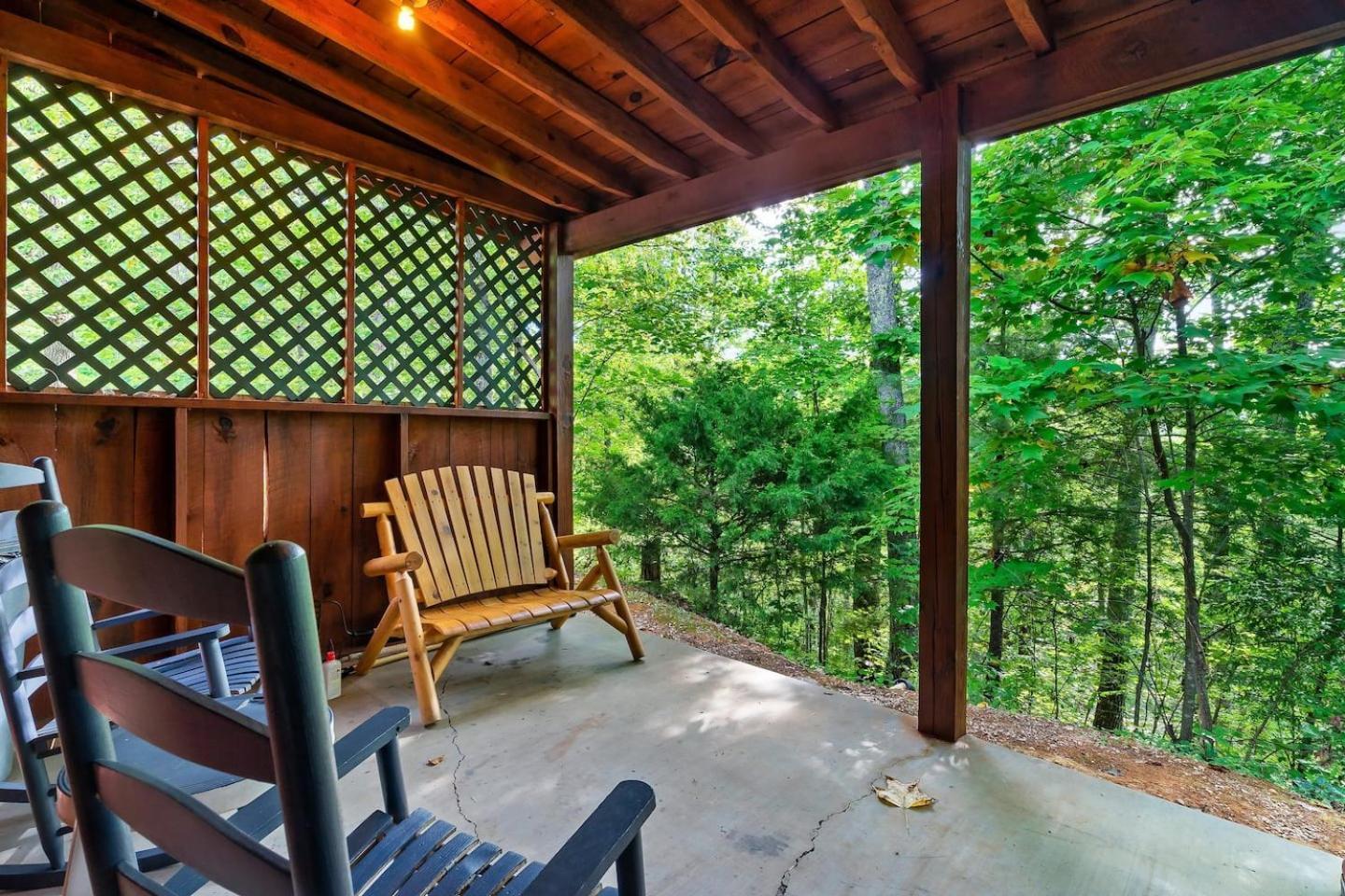 Romantic Mtn Cabin Hot Tub & Jacuzzi Views セバービル エクステリア 写真